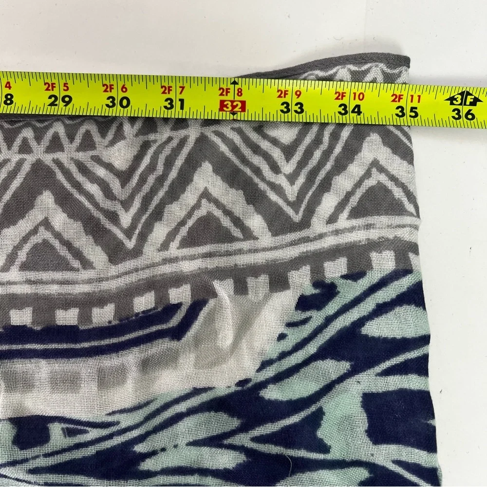 Stella & Dot Women’s Geometric Print Scarfs Lot/2 New In Bag Multi Colors